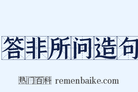 答非所问造句是什么意思的图片